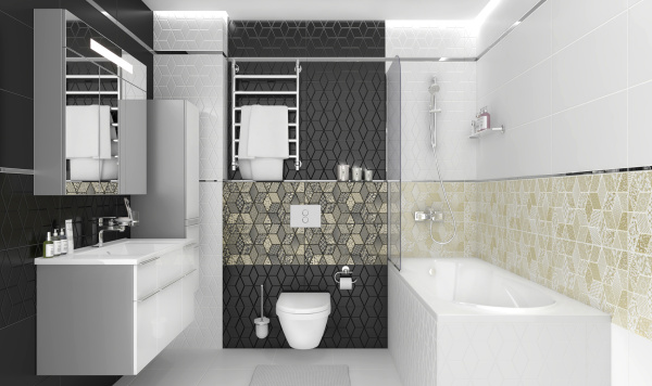 Plitka nastennaya Laparet Tabu belyj 30h60 2