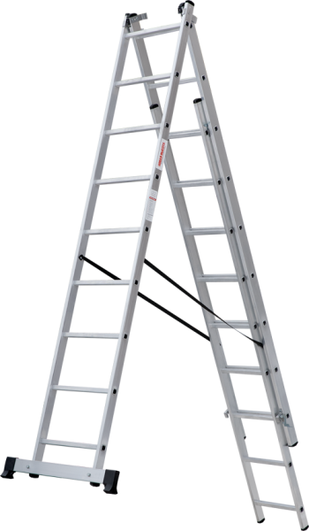 Lestnica alyuminievaya trekhsekcionnaya LA Novaya Vysota 1230309 2