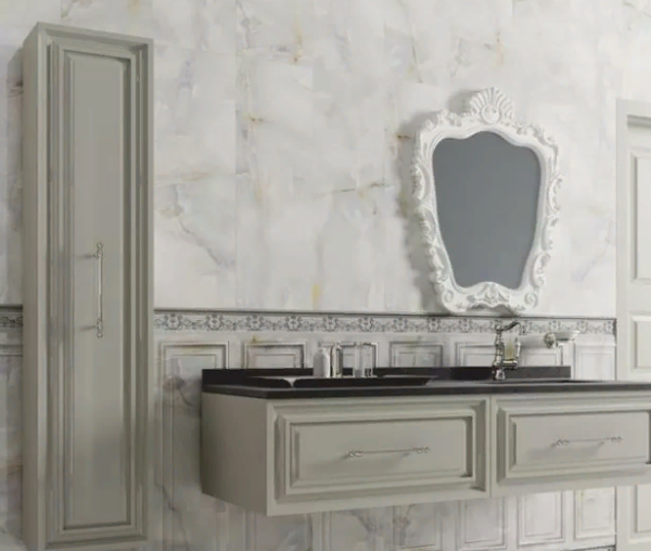Bordyur Novacera Royal Listello Ornato Silver 9h30 2