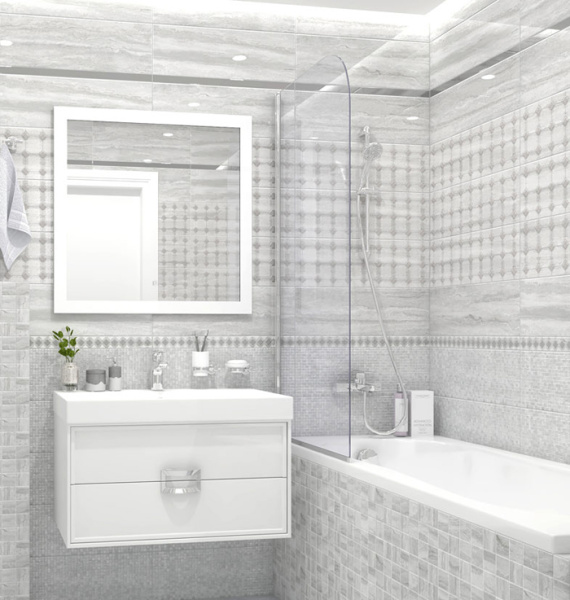 Dekor Laparet Glossy seryj 20h60 2