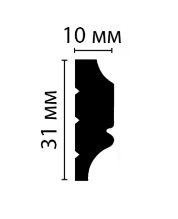 Molding gladkij D116 DM Decomaster 3