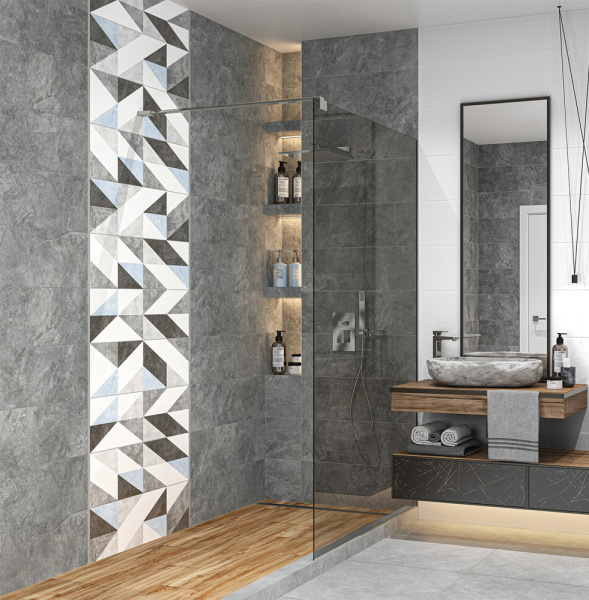 Plitka nastennaya Delacora Leon Gray 2