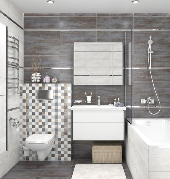 Plitka nastennaya Laparet Havana grafitovyj 2