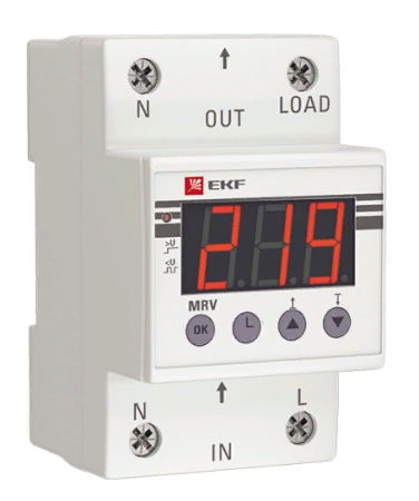 Rele napryazheniya s displeem MRV 63A EKF 1