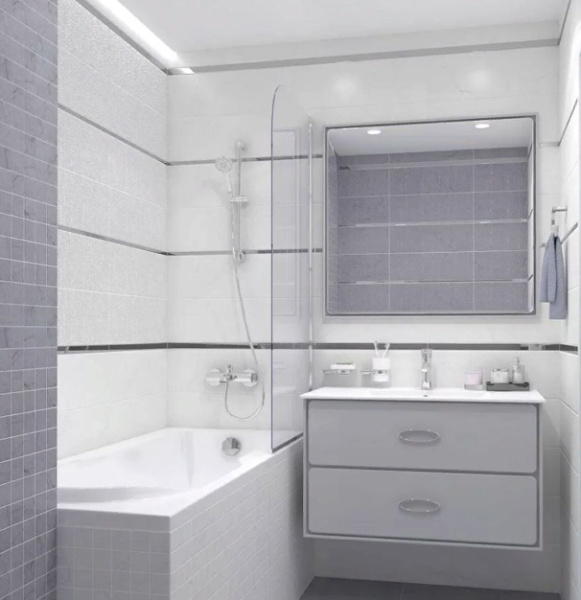 Dekor Laparet Rock belyj 20h60 2