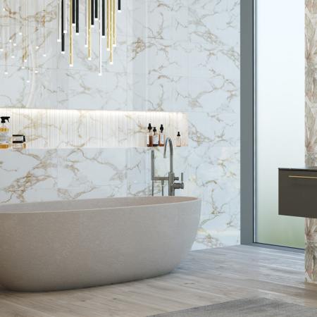 Plitka nastennaya Creto Shine gold 2