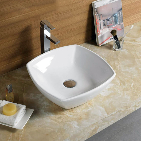 Rakovina nakladnaya 420h420h115mm AZARIO AZ-2076 SP belaya 2