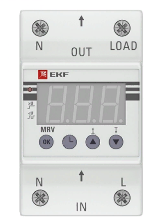 Rele napryazheniya s displeem EKF PROxima MRV 32A belyj 2