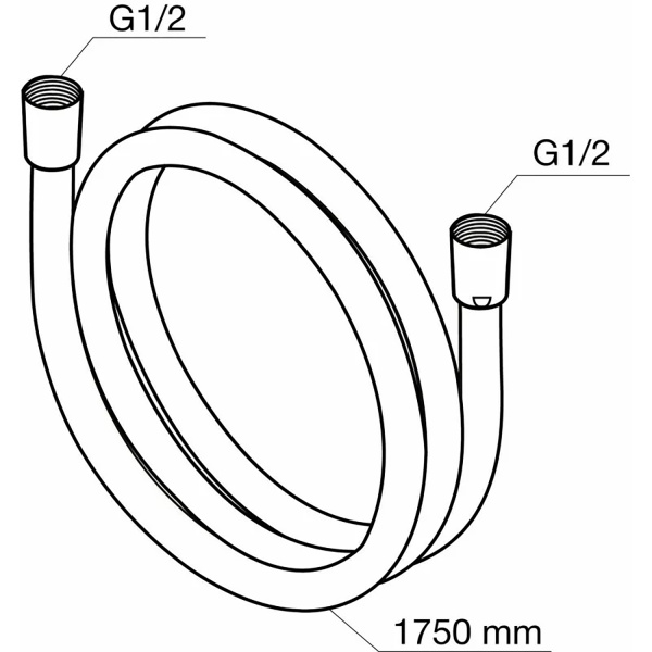 Shlang dlya dusha AZARIO blister PVH 1,75m 2