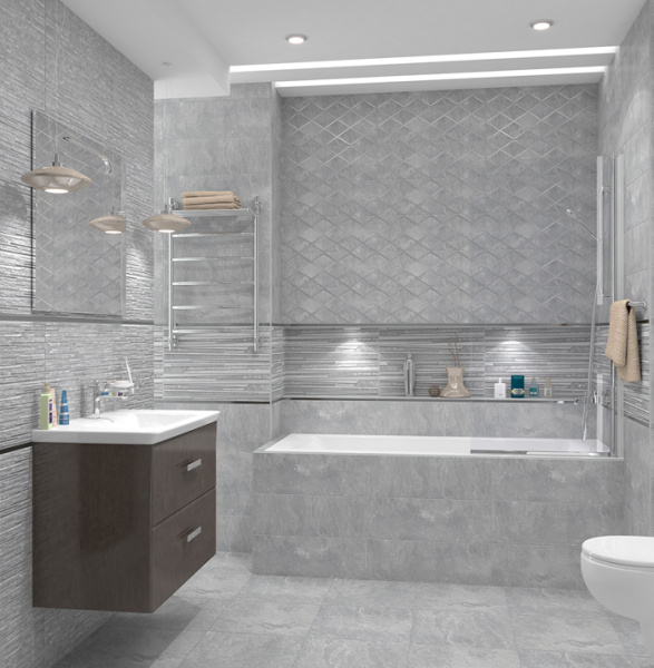 Plitka nastennaya Laparet Alcor seryj mozaika 17-11-06-1188 20h60 2