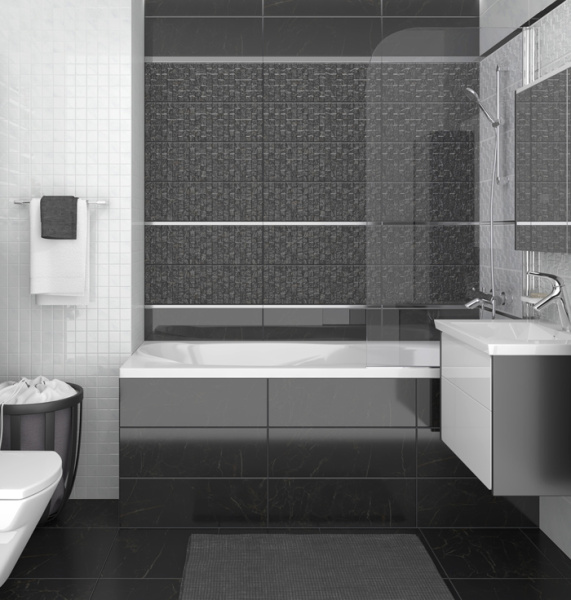 Plitka nastennaya Laparet Royal chyornyj 2