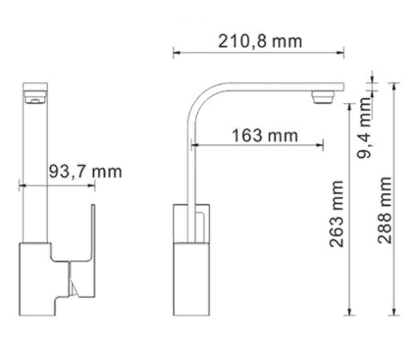 Smesitel dlya kuhni WasserKRAFT Alme 1507 2