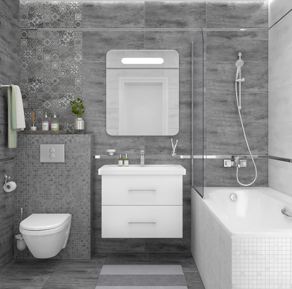 Dekor Laparet Concrete Vimp tyomno-seryj 30h60 2