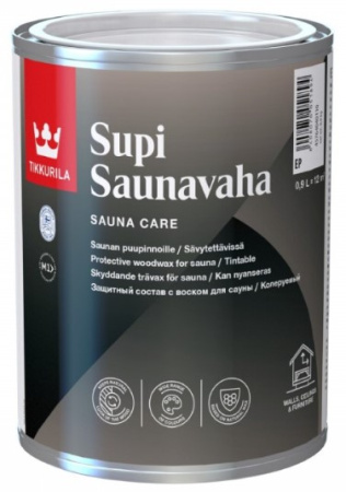 Zashchitnyj vosk dlya sauny TIKKURILA Supi Saunavaha 0,9l 27429
