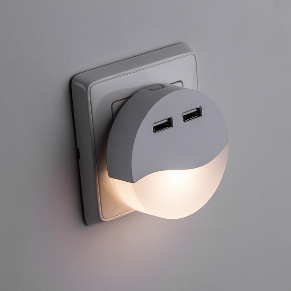 Svetilnik-nochnik FERON s USB vyhodami FN1122 41021 2