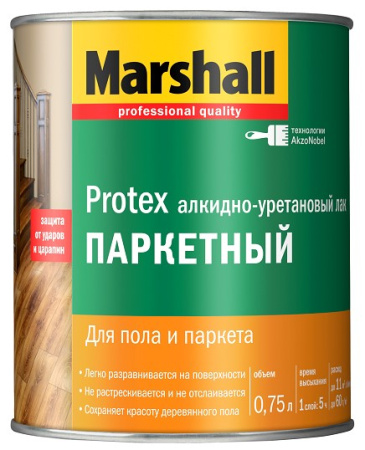 Lak MARSHALL Protex alkidno-uretanovyj parketnyj matovyj 0,75l