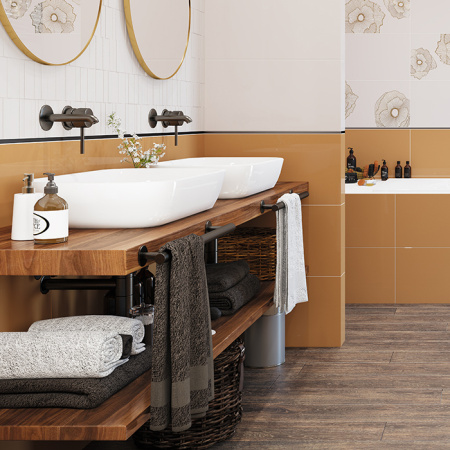 Plitka nastennaya Creto Mono mustard 30h60 2