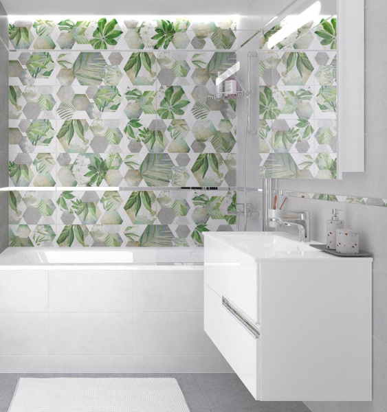 Plitka nastennaya Focus zelyonyj botanika 25h50 2