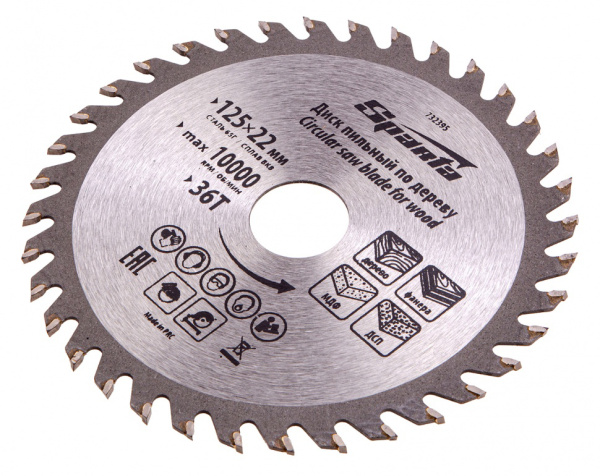 Disk Sparta pil'nyj po derevu 36 zub'ev 732395 3