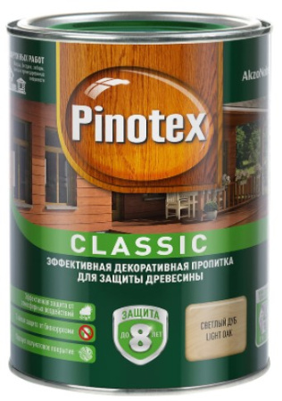 Propitka PINOTEX CLASSIC dekorativno-zashchitnaya dlya drevesiny dub 1l
