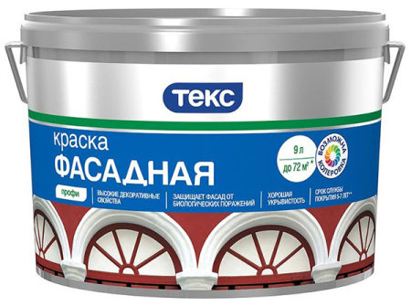 Kraska akrilatnaya fasadnaya TEKS PROFI 9l baza D