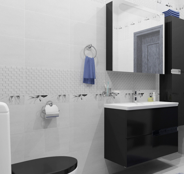 Plitka nastennaya Gracia Ceramica Kart'e seryj niz 2