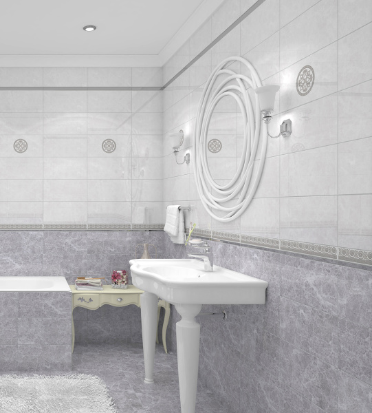 Plitka nastennaya Laparet Afina seryj 2