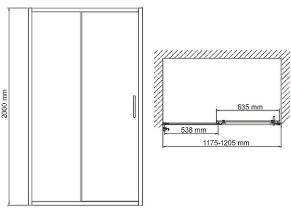Dushevaya dver WasserKRAFT Main 2 Dushevaya dver WasserKRAFT Main 2