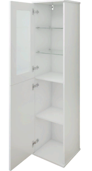 Penal podvesnoj 34,2sm levyj SANFLOR Modena belyj matovyj 2