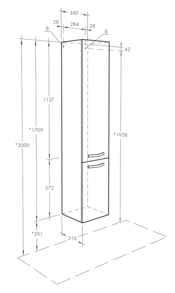 Penal podvesnoj 34sm AQUATON Ariya 2 Penal podvesnoj 34sm AQUATON Ariya 2