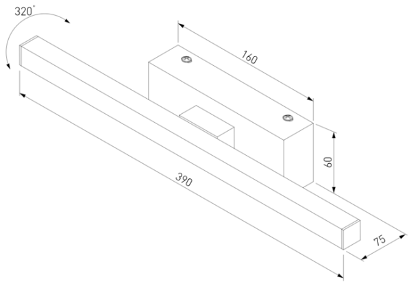 Svetil'nik nastennyj svetodiodnyj 2