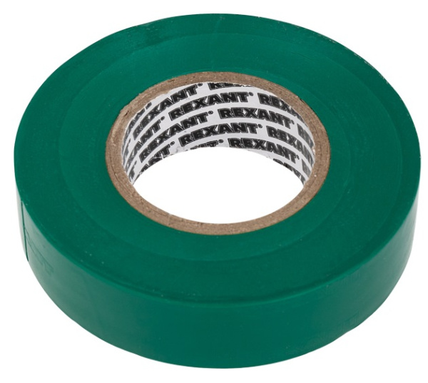 Izolenta professionalnaya 19mm 20m Rexant 09-2803 zelenaya 2