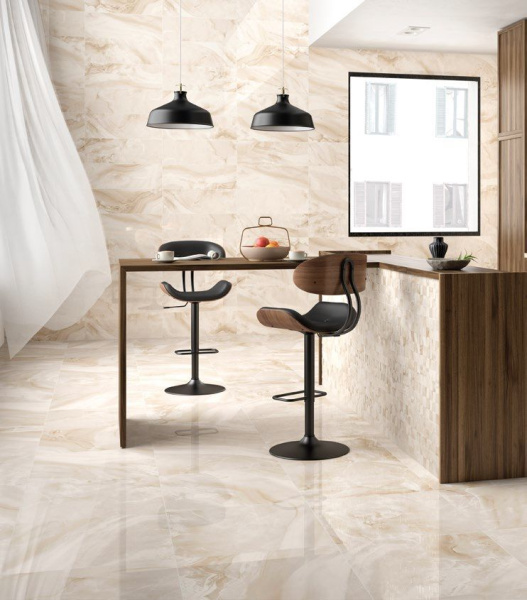 Plitka nastennaya Rev. Diva Cream BR Rect  33,3h90 2