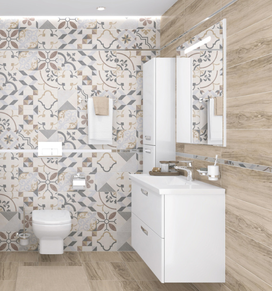 Plitka nastennaya Laparet Amber bezhevyj 2