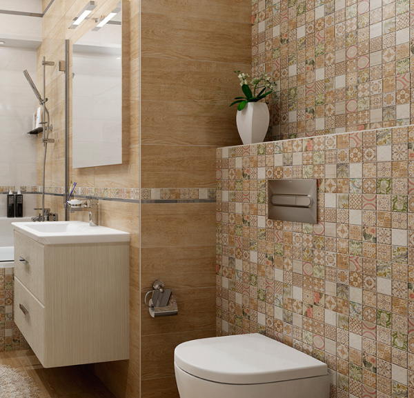 Plitka nastennaya Laparet Kiparis tyomno-bezhevyj 2