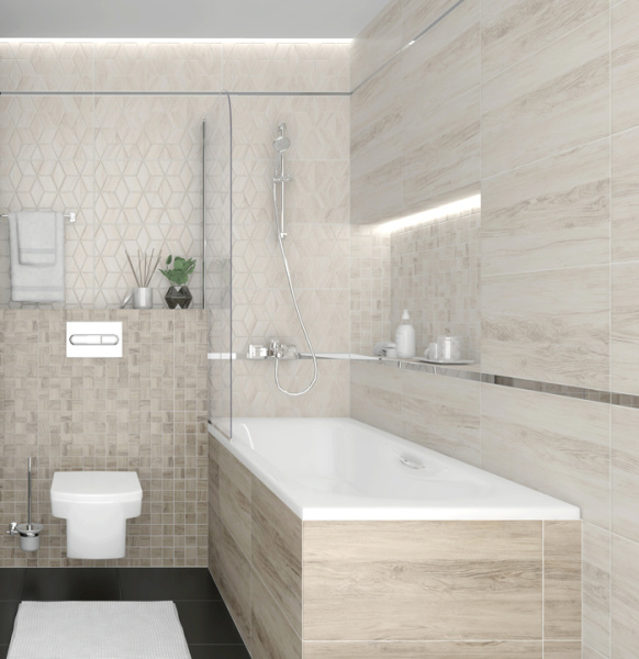 Plitka nastennaya Laparet Forest bezhevyj 30h60 2