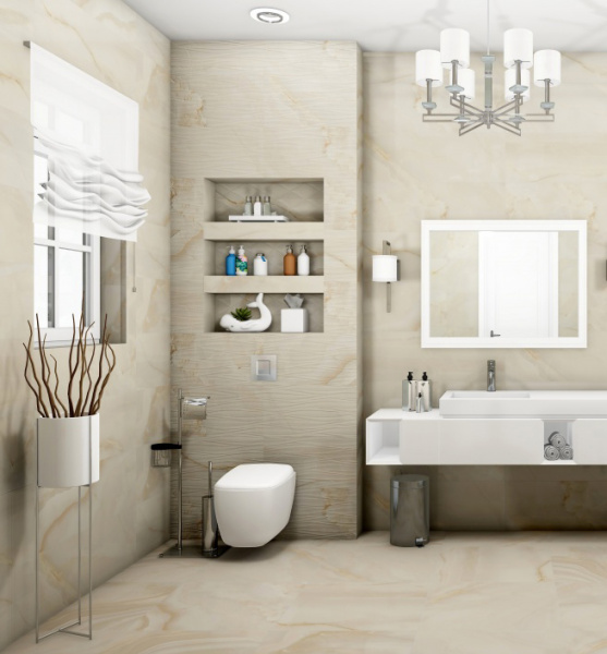 Plitka nastennaya Kerasol Acropolis Silk Marfil Rectificado 2