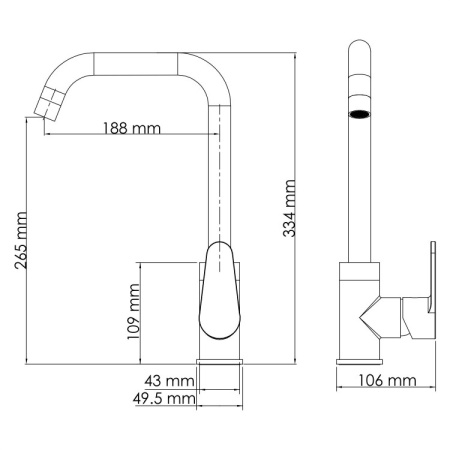 Smesitel dlya kuhni WasserKRAFT Alz 28807 2