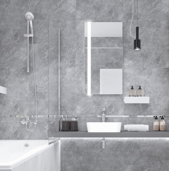 Plitka nastennaya Laparet Java seryj 2