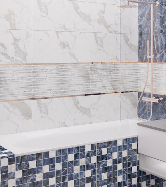 Plitka nastennaya Laparet Laurel belyj 2