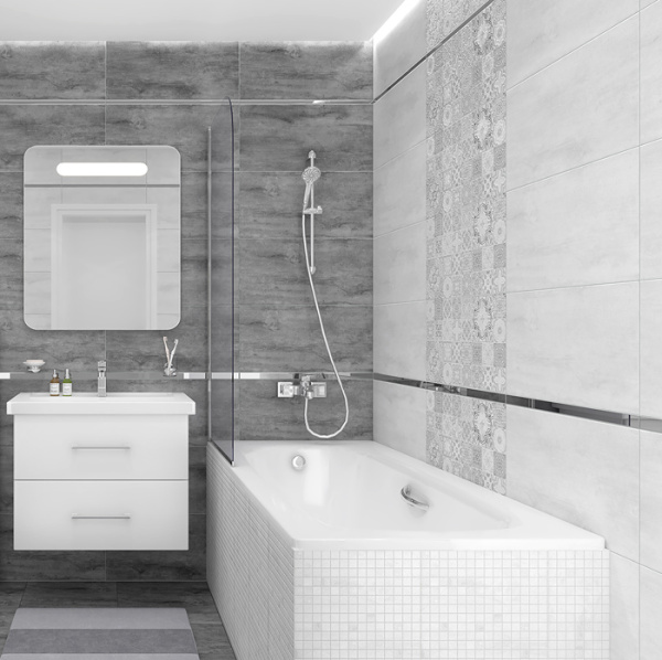 Plitka nastennaya Laparet Concrete seryj 30h60 2