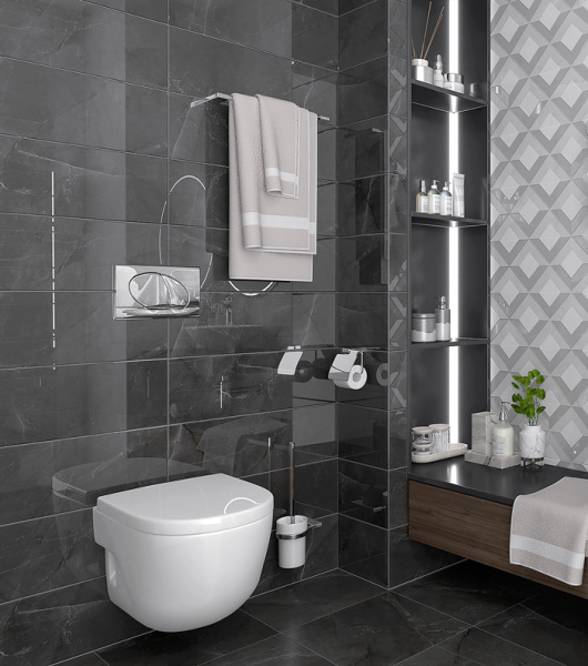 Plitka nastennaya Laparet Monti grafitovyj 2