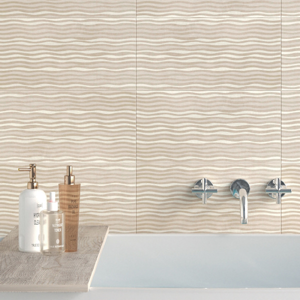 Plitka nastennaya Creto Liana lines bezhevyj 2