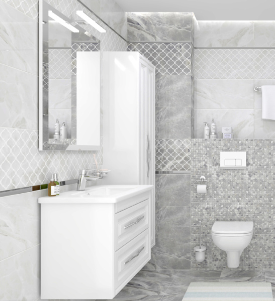 Dekor Laparet Plazma Nuance belyj 30h60 2