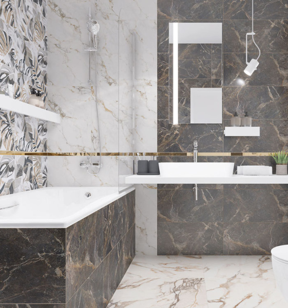 Plitka nastennaya Laparet Kanzas korichnevyj 2