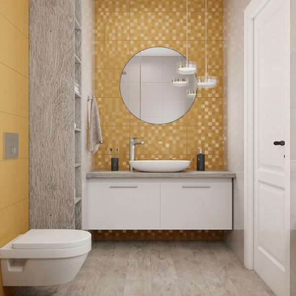 Vstavka Creto Mono Quadra mustard 2