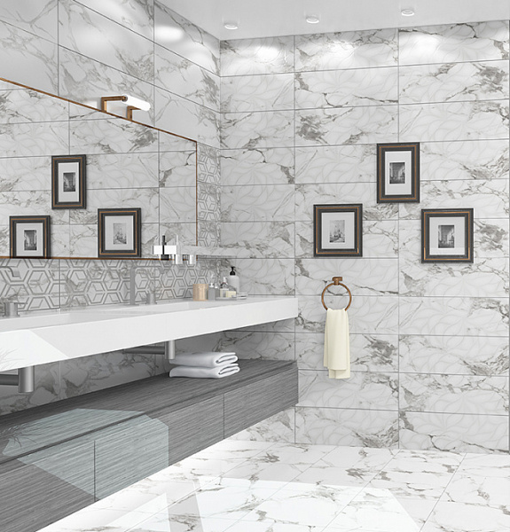 Plitka nastennaya Kerlajf Royal Bianco Rel.Rect. 2