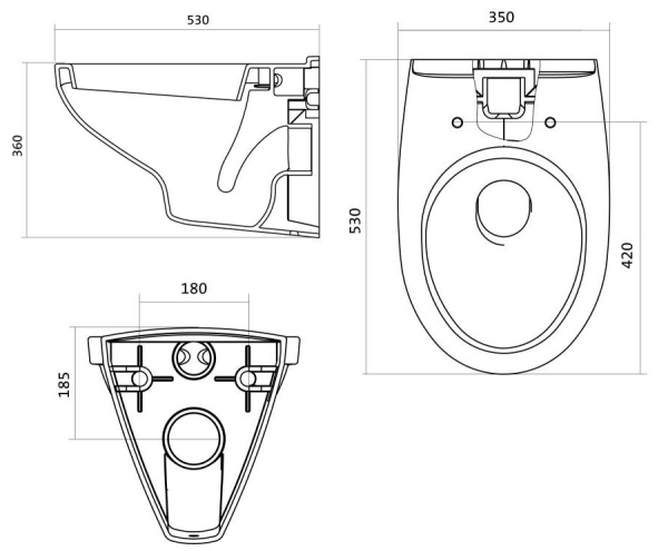 Unitaz podvesnoj SANTEK BOREAL 4
