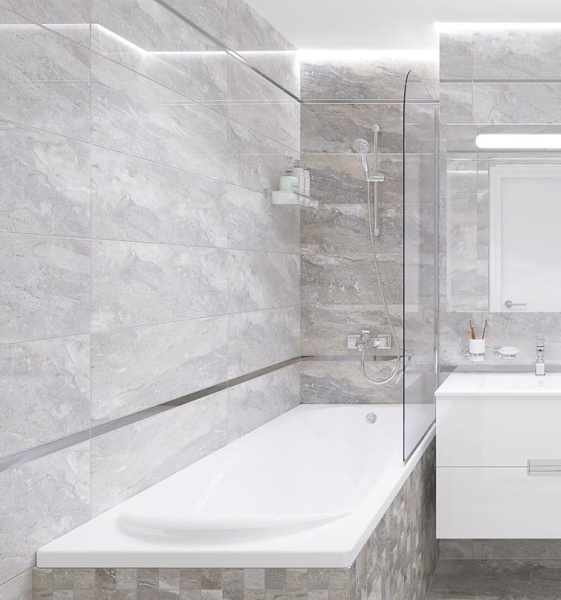 Plitka nastennaya Laparet  Elpaso svetlo-bezhevyj 25x75 2