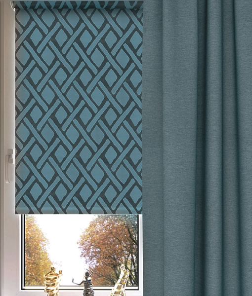 Rulonnaya shtora Etnos goluboj 2